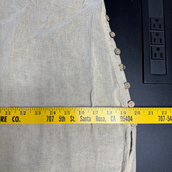 Free People Free-est Baby Tee Maxi Dress Womens Size Small Beige Sheer Boho - Picture 11 of 15